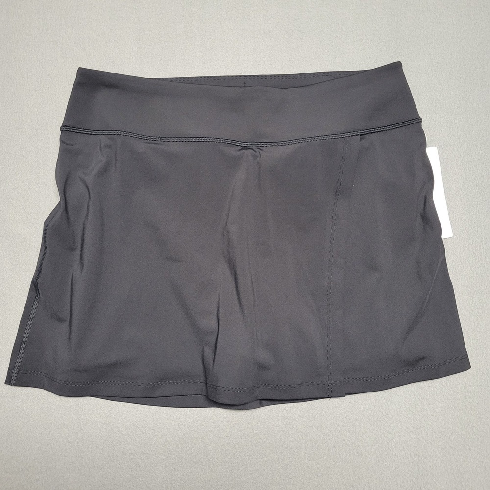NWT Athleta Crosscourt Skort Black Swiftlite Athletic Tennis Golf Skirt Womens L